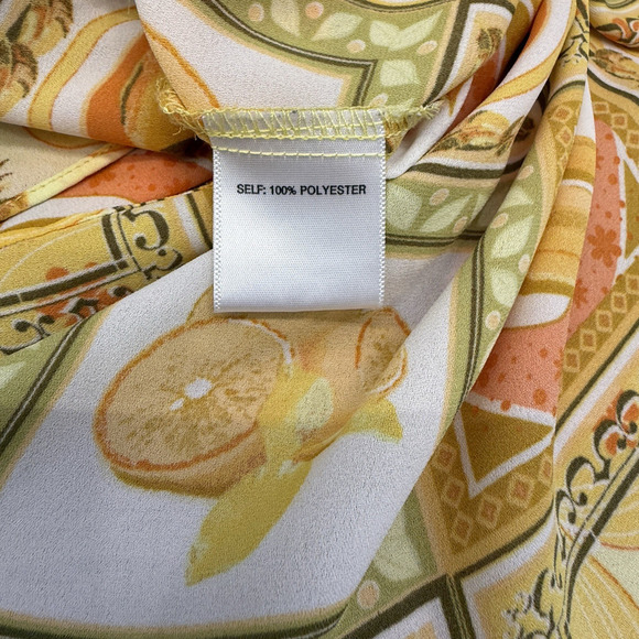 Rose+Olive Button Up Shirt Womens Plus Size 1X Floral Fruit Print Beach Tropical - Picture 5 of 8